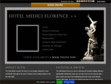 Tablet Screenshot of hotelmediciflorence.com